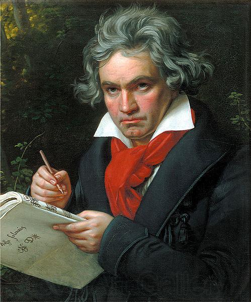 Joseph Karl Stieler Portrait Ludwig van Beethoven when composing the Missa Solemnis